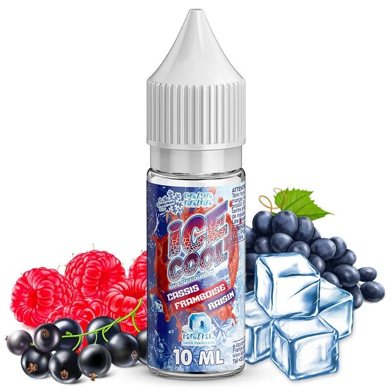 E-liquide Cassis Framboise Raisin – Ice Cool – 10 ml