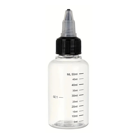 Bouteille graduée avec bouchon twist – Transparente (50 ml / 100 ml)